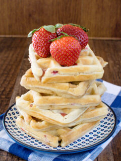 Homemade Strawberry Waffles Picture