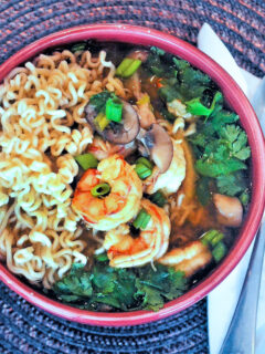 Miso Shrimp Soup with Ramen Pic
