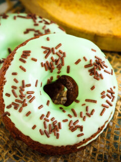 Baked Chocolate Mint Doughnuts Photo