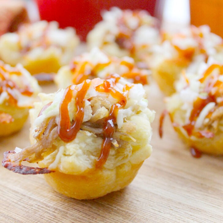 BBQ Shredded Pork Cups with Cheese Photo