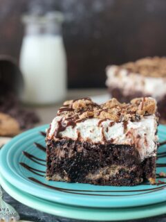 Chocolate Chip Cookie Poke Cake Pic