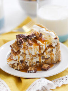 No Bake Peanut Butter Snickers Cheesecake Picture