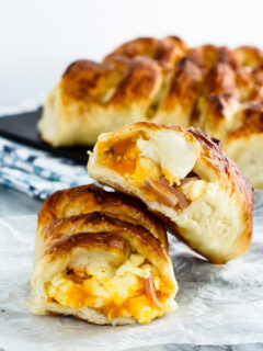 Ham, Egg and Cheese Pretzel Rolls Picture