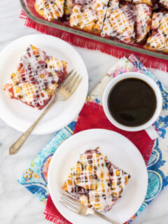 Strawberry Chocolate Cinnamon Roll Bake Picture