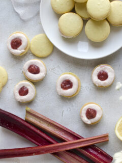 Rhubarb Lemon Macarons Image
