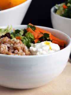 Shaved Brussels Sprout Grain Bowl Picture