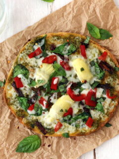Tortilla Pizzas with Sundried Tomatoes & Spinach Pic