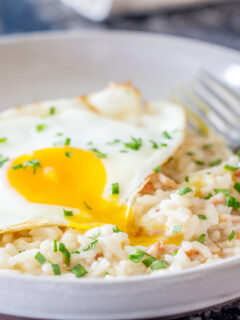 Bacon and Egg Risotto Pic