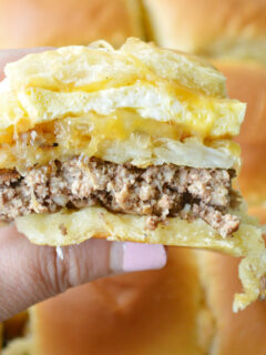 Cheesy Hash Brown Breakfast Sliders Image
