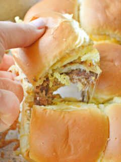 Cheesy Hash Brown Breakfast Sliders Pic