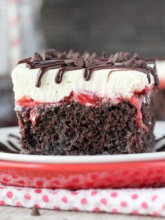 Chocolate Cherry Cheesecake Poke Cake Photo