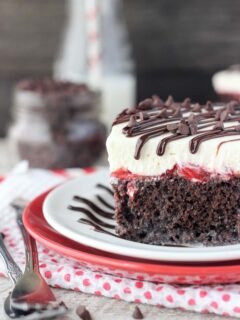 Chocolate Cherry Cheesecake Poke Cake Picture