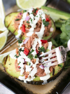 Grilled Pulled Pork Tex Mex Stuffed Avocados Picture