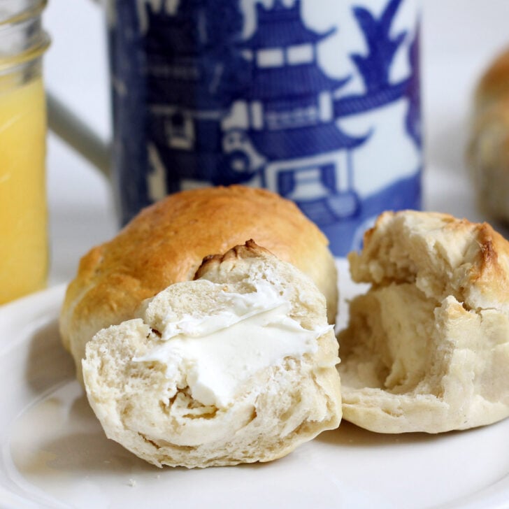 Homemade Bantam Bagel Bites with Cream Cheese Photo