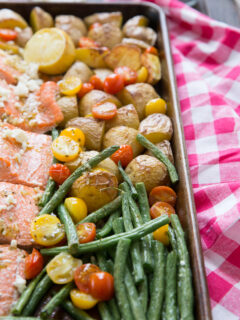 Mediterranean Salmon Sheet Pan Dinner Picture