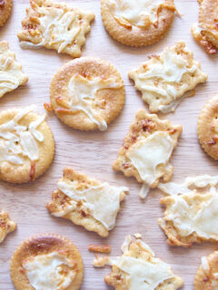 Melted Cheese Crackers Photo