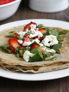 Strawberry Spinach Buckwheat Crepes Picture