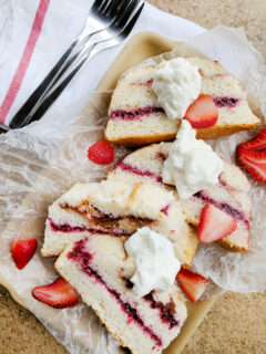 Angel Food Jam Cake Pic