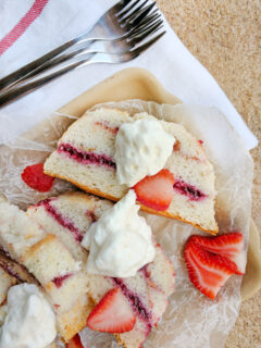 Angel Food Jam Cake Picture