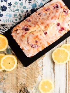 Glazed Raspberry Lemon Bread Image
