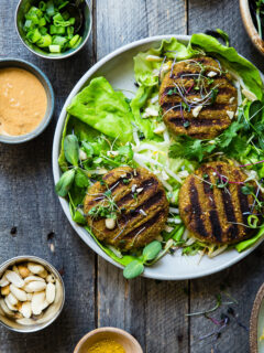 Low Carb Thai Curry Grilled Veggie Burgers Pic