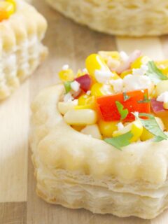 Mexican Corn Pastry Cups Photo