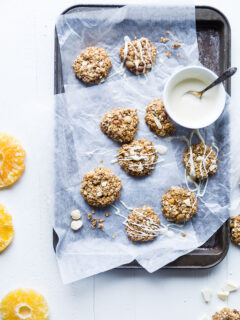 No Bake White Chocolate Macadamia Cookies Image