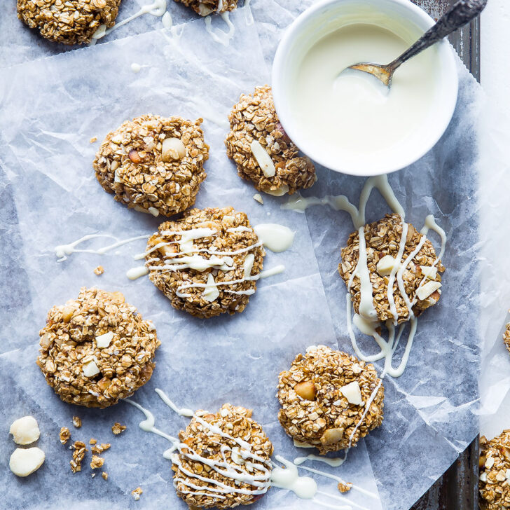 No Bake White Chocolate Macadamia Cookies Photo