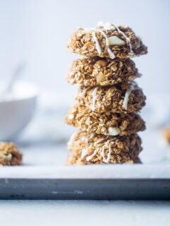 No Bake White Chocolate Macadamia Cookies Picture