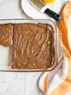 Nutella Rice Krispie Treats with Orange Image