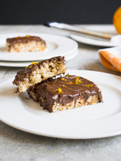 Nutella Rice Krispie Treats with Orange Picture