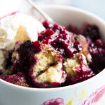 Slow Cooker Cinnamon Roll Berry Cobbler Photo