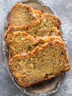 Bacon Peanut Butter Banana Bread Pic
