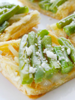 Grilled Green Bean and Onion Tarts Photo
