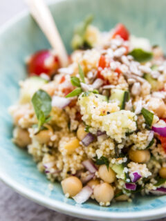 Mediterranean Chopped Chickpea Couscous Salad Image