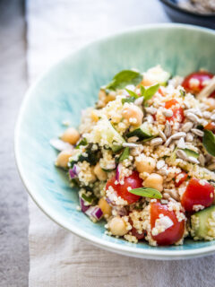 Mediterranean Chopped Chickpea Couscous Salad Pic