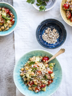 Mediterranean Chopped Chickpea Couscous Salad Picture