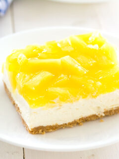 No-Bake Pineapple Cheesecake Bars Photo
