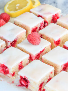 Raspberry Lemon Blondies Pic