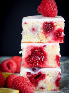 Raspberry Lemon Blondies Picture