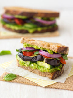 Broiled Eggplant Sandwich Image