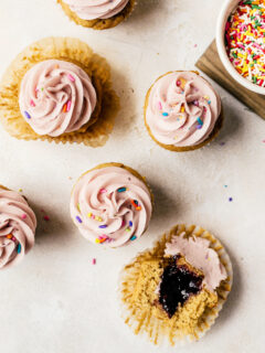 Peanut Butter and Jelly Cupcakes Picture