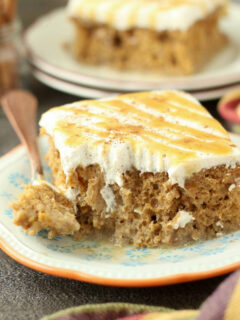 Pumpkin Spice Latte Poke Cake Image