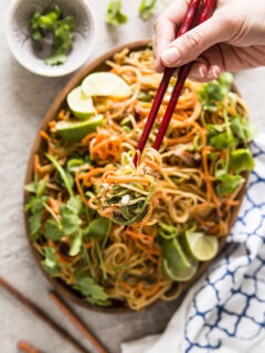Thai Peanut Noodles with Spiralized Vegetables Picture