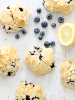 Homemade Starbucks Lemon Blueberry Scones Pic