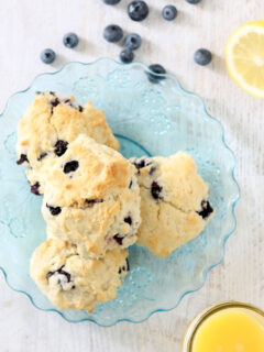 Homemade Starbucks Lemon Blueberry Scones Picture