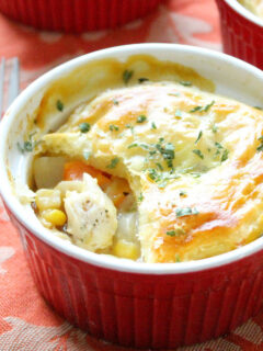 Individual Puff Pastry Chicken Pot Pies Photo