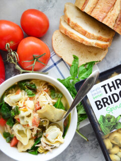 Lemon Artichoke Chicken Tortellini Soup Pic