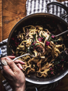 Mushroom Swiss Chard Pasta Pic