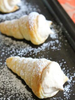 Pumpkin Cream Horns Pic